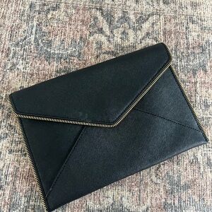 Rebecca Minkoff Black Envelope Clutch